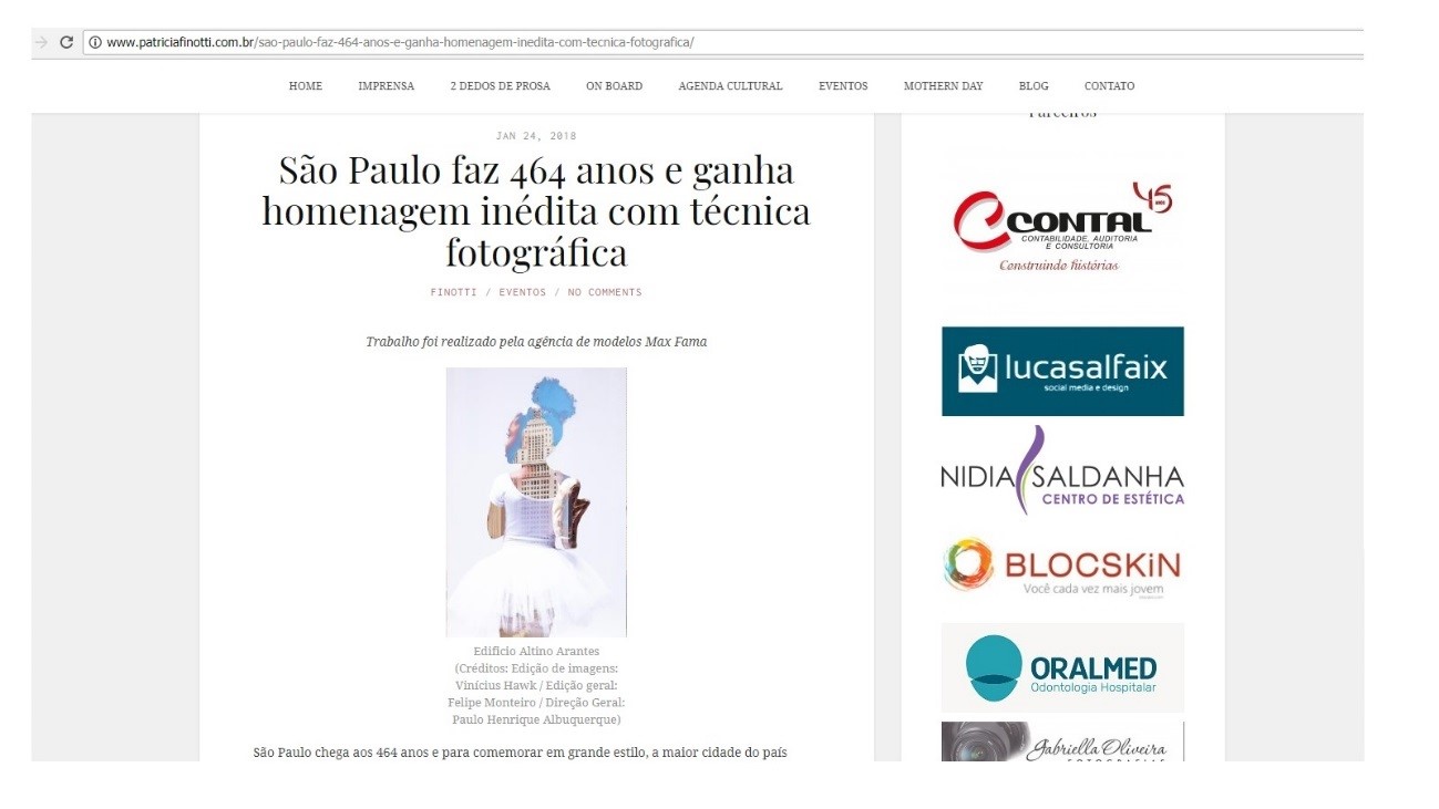 Editorial Aniversário de São Paulo | Agência de Modelos | Agência de Modelo Infantil 