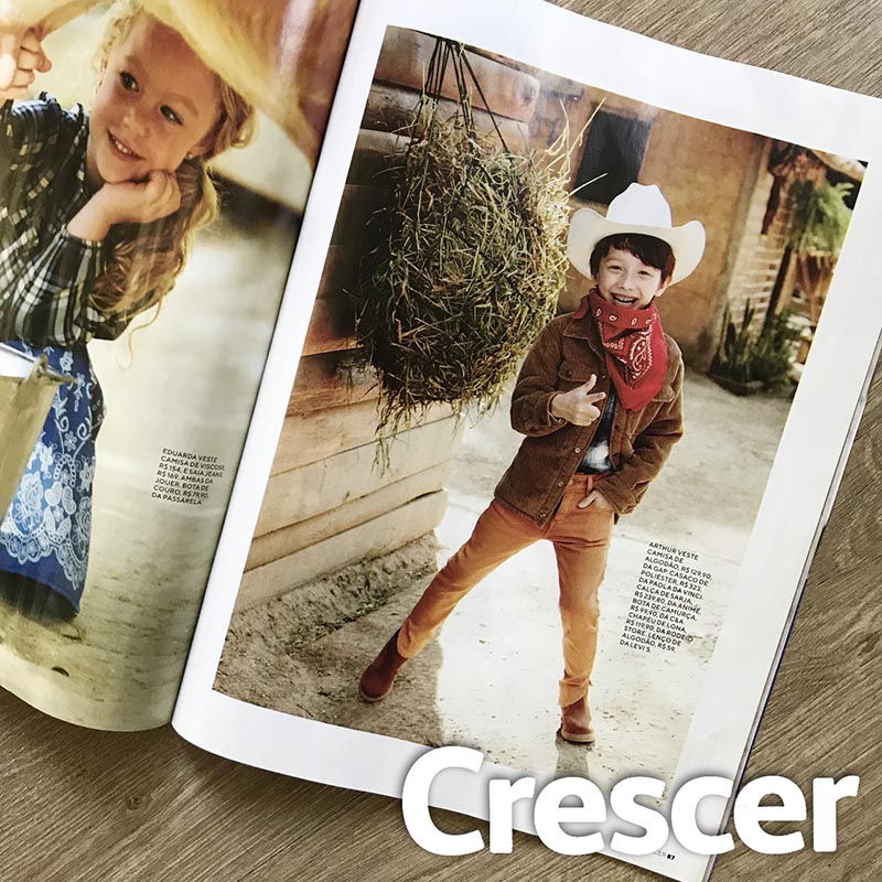 Revista Crescer | Junho | Agência De Modelo | Agência De Modelos Max Fama