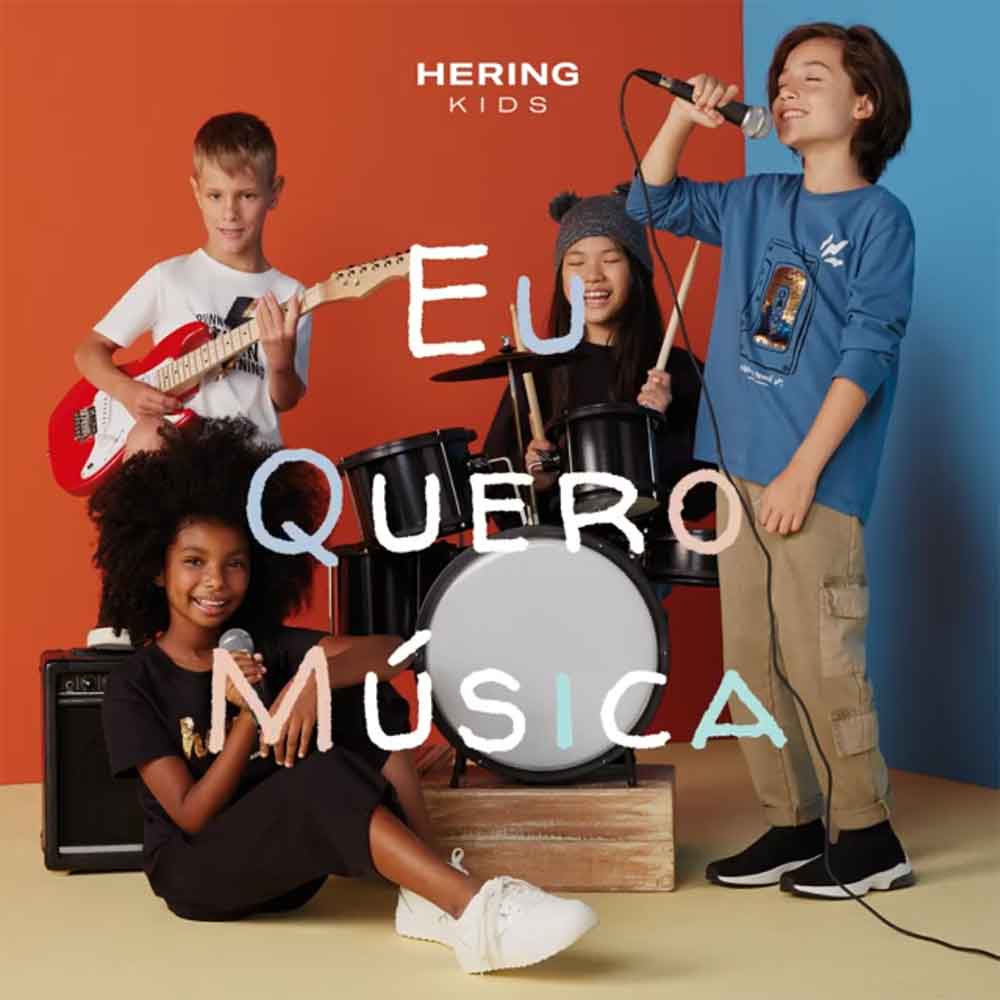 Agência de modelo no Editorial Hering Kids