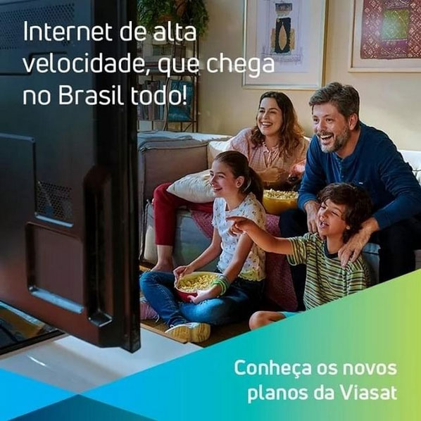 Agência de modelo na Campanha Viasat